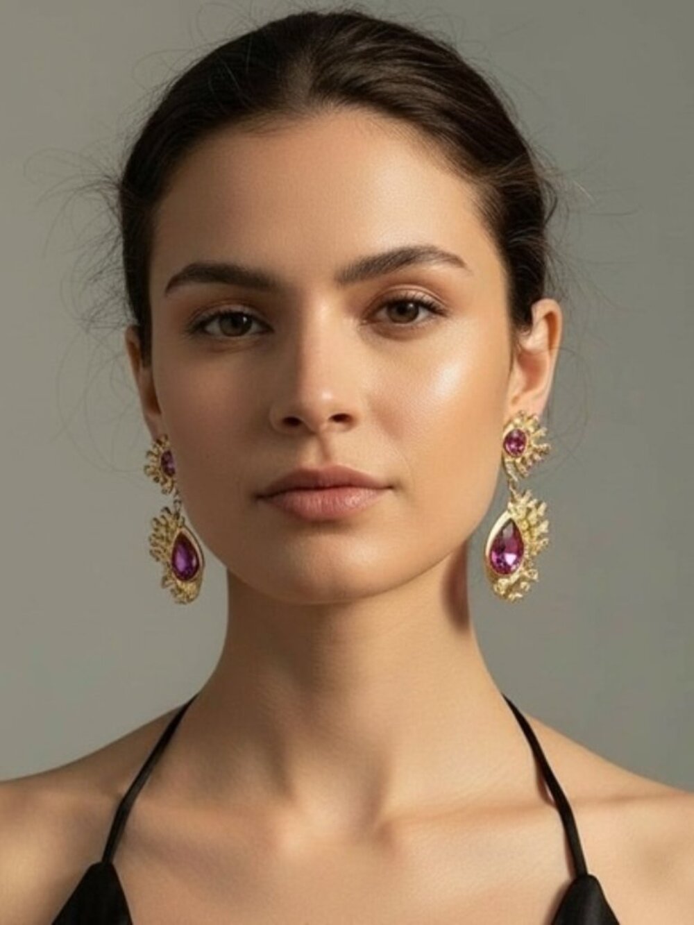 Oscar de la Renta Pear-Shaped Cactus Earrings